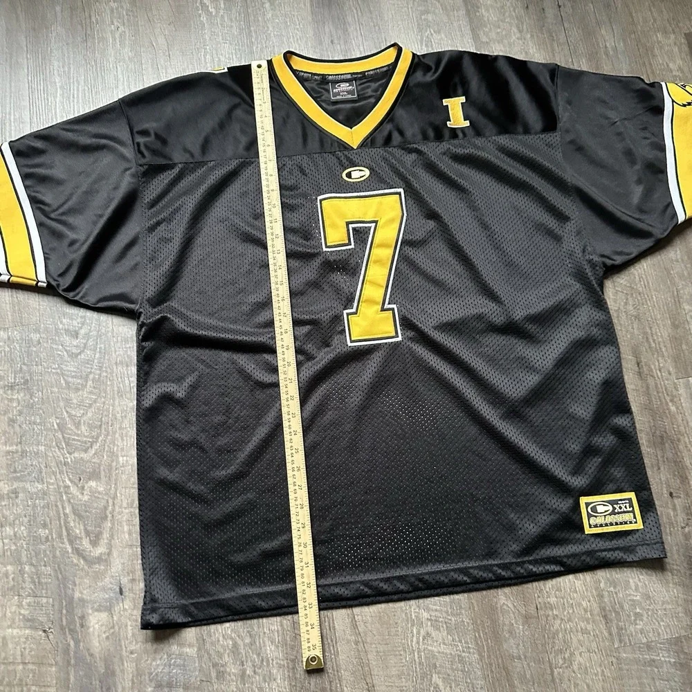 Iowa Hawkeyes #7‎ Jersey XXL Black Gold Colosseum NCAA Tigerhawk